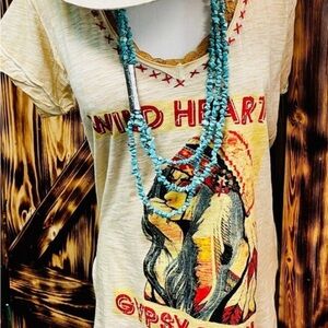 Gypsy Soul Graphic Tee in Cream